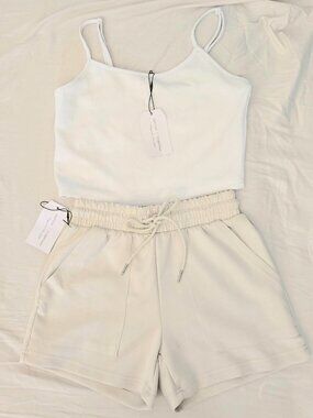 NEW Better Together White top and Beige Bottom Bundle